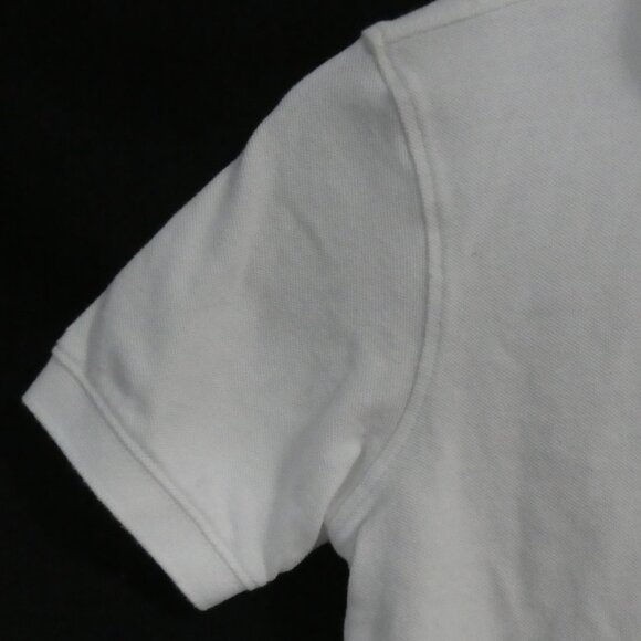 OLD NAVY | large (10-12) regular | Classic White Short Sleeve Polo Shirt - Picture 3 of 12